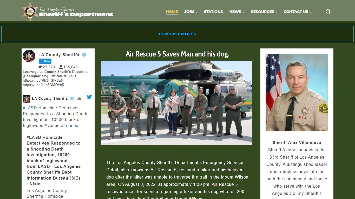 Los Angeles County Sheriff's Department | A Tradition of Service